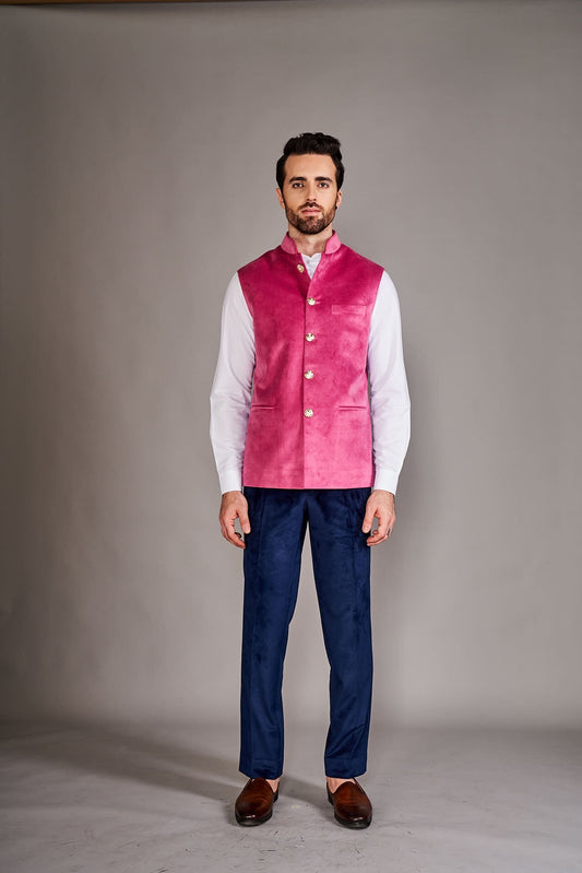 BABY PINK BUNDI SET - Arjuun Kilachand