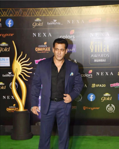 Salman Khan in AK Indigo Handmade Custom Suit