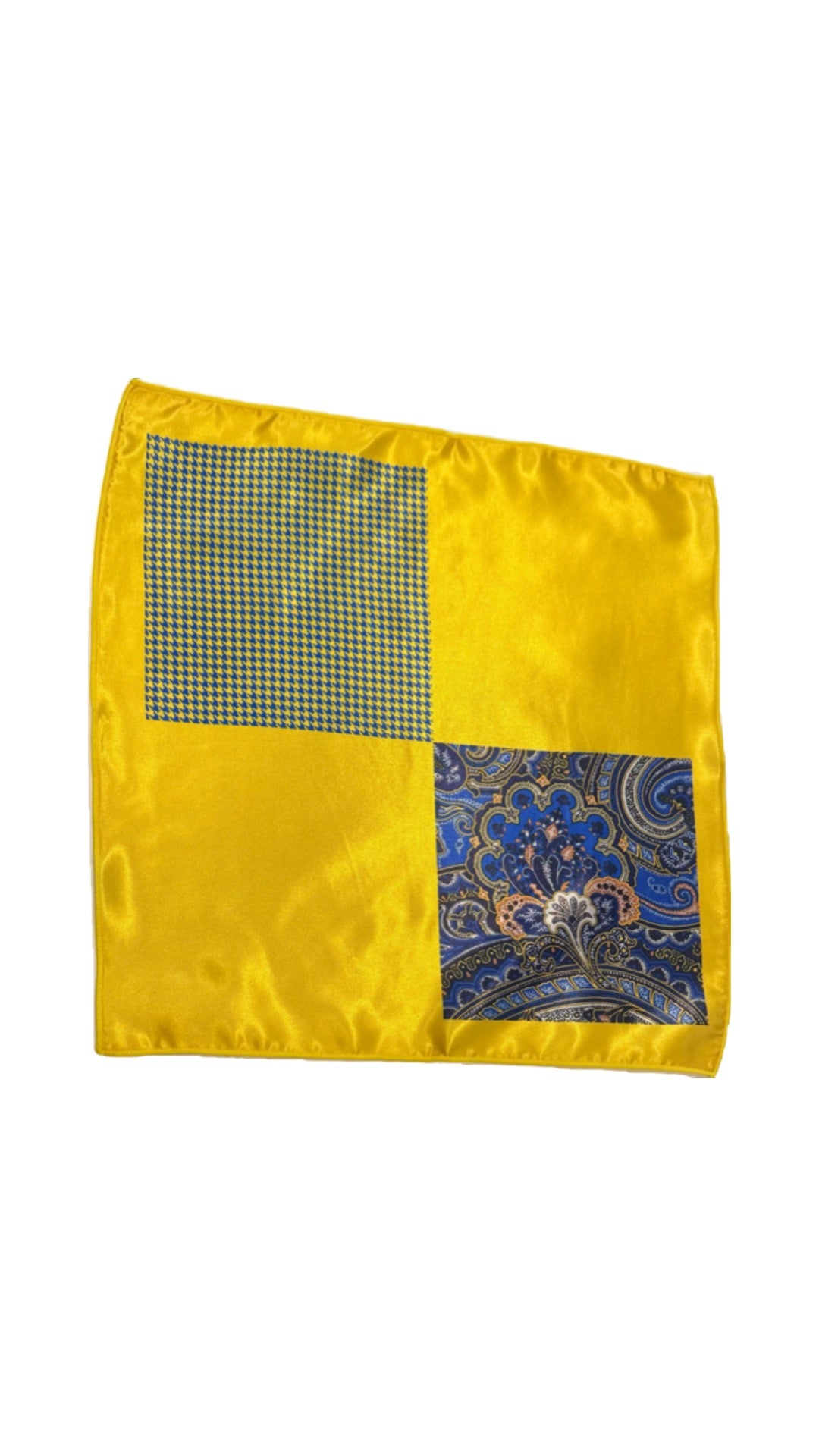 Yellow pocket square - Arjuun Kilachand