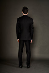 BLACK EMBROIDERED SUIT - Arjuun Kilachand