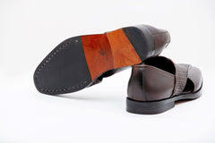 BROWN PESHAWARI SANDAL - Arjuun Kilachand