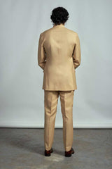 CHAMPAGNE CLASSIC BANDGALA SUIT - Arjuun Kilachand