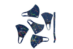 Indigo, Neon Hand painted Glow in the Dark Mask - Arjuun Kilachand