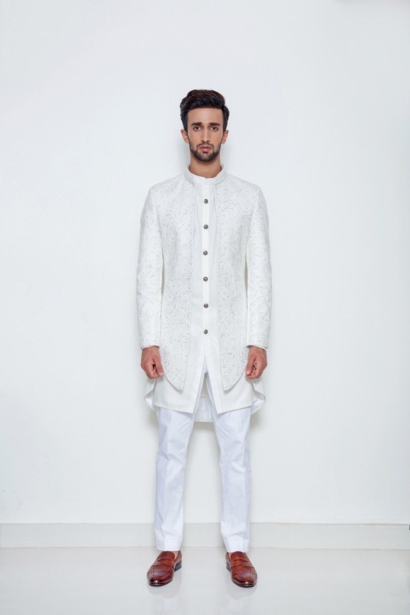 IVORY FUSION JACKET SET - Arjuun Kilachand