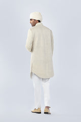 IVORY HAND EMBROIDERED SHERWANI - Kilachand Retail Private Limited