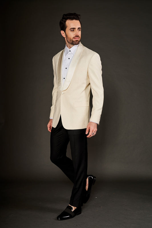 IVORY TUXEDO SUIT - Arjuun Kilachand