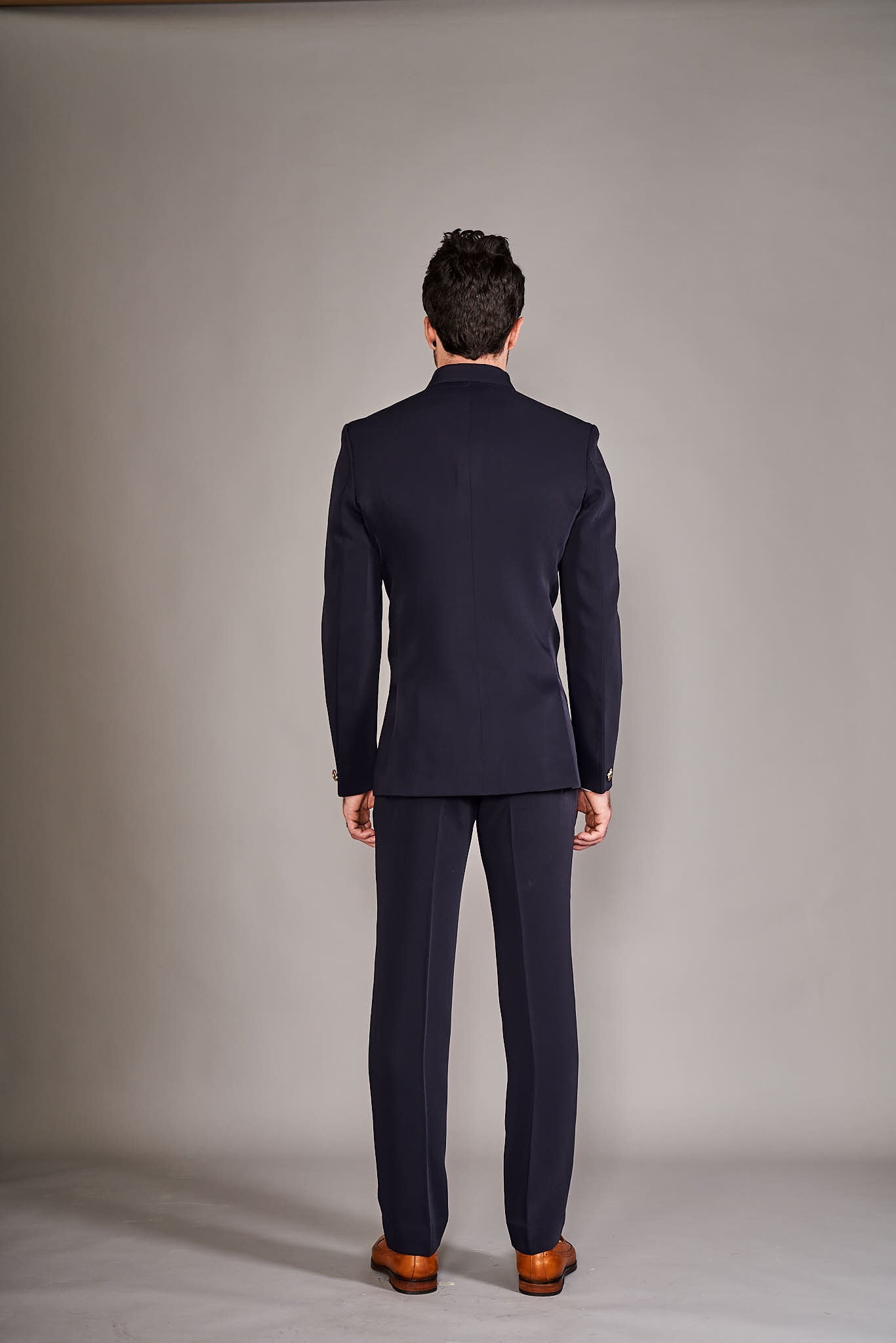 NAVY BLUE BANDGALA SUIT - Arjuun Kilachand