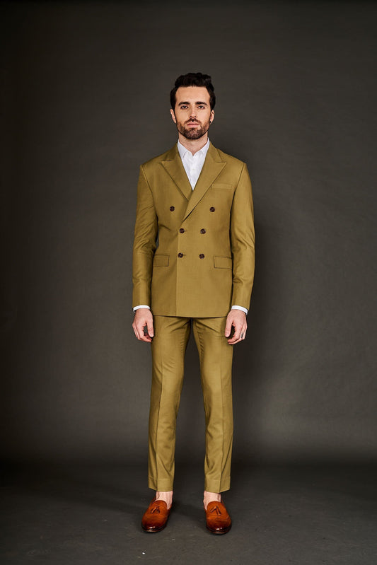 OLIVE GREEN SUIT - Arjuun Kilachand