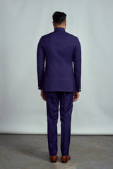 PURPLE CLASSIC BANDGALA SUIT - Arjuun Kilachand