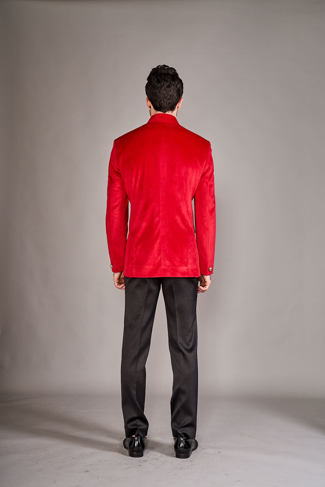 RED BANDGALA JACKET - Arjuun Kilachand