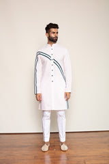 ROSE COLOUR BLOCKING KURTA - Arjun Kilachand