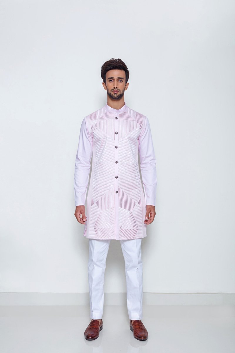 ROSE STRIPED KURTA - Arjuun Kilachand